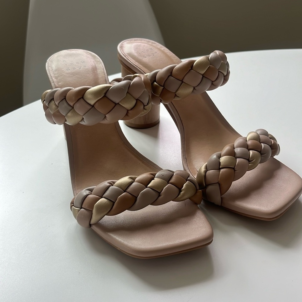 A New Day Heels with Braids